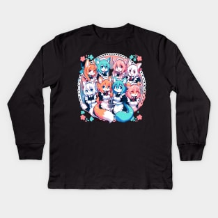 furryart Kids Long Sleeve T-Shirt